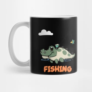 Alligator going to fishing Mug